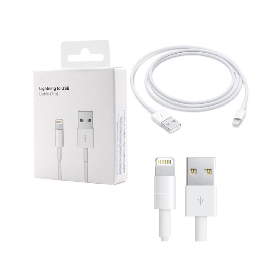 Cabo de Carregamento Relâmpago para USB para iPhone 5g/7g 1m Branco